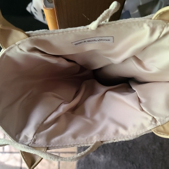 Bath & Body works tan suede small handbag - Picture 2 of 7